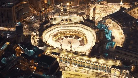 Kaaba vue aérienne – Forfait Omra Économique depuis le Maroc